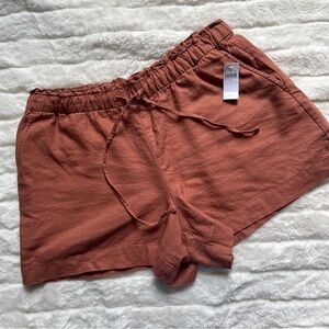 NWT gap linen shorts brown